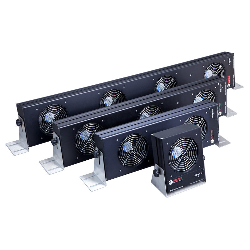 2050 ionisatieblower. Voor cleanroom toepassingen (benchtop/desktop blower) en het verwijderen van statische elektriciteit op 3D producten