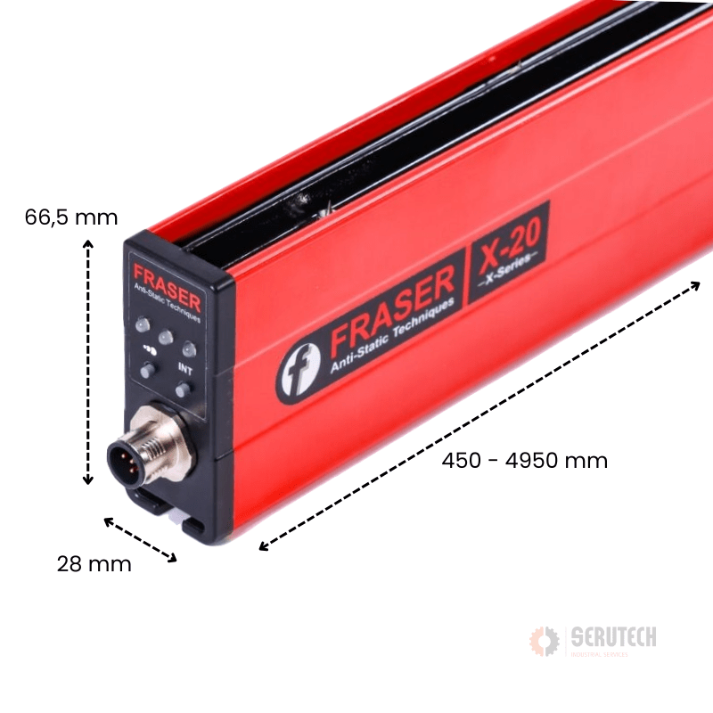 X-20 ionisatiestaaf Serutech - Fraser Anti Static