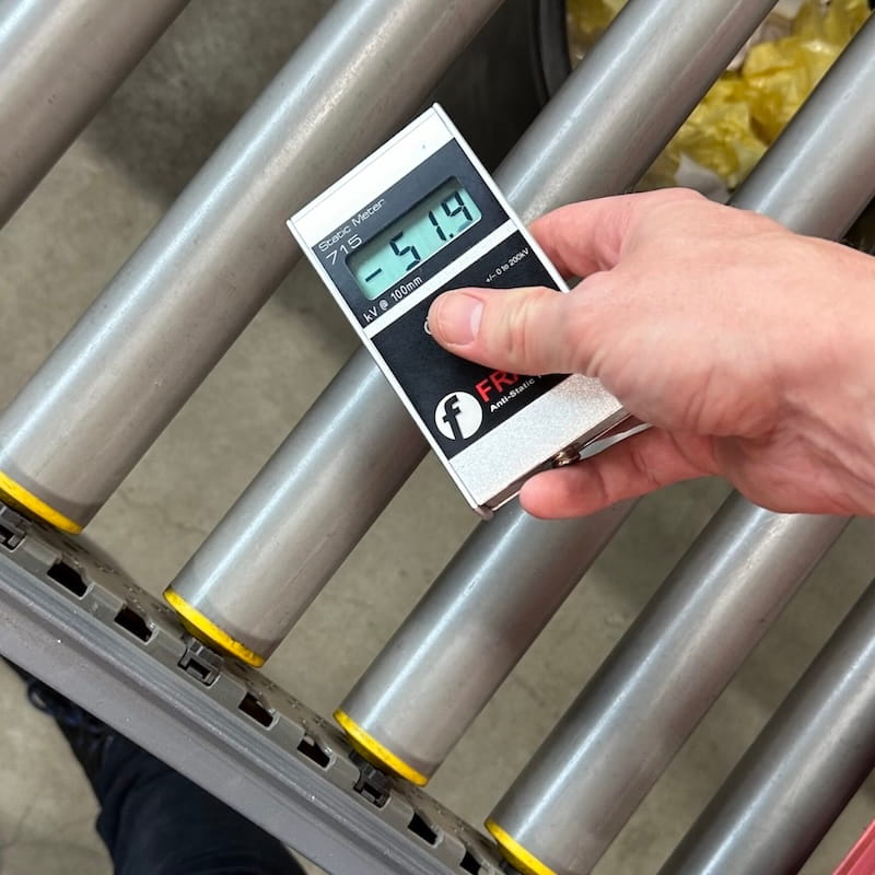 Metingen statische elektriciteit